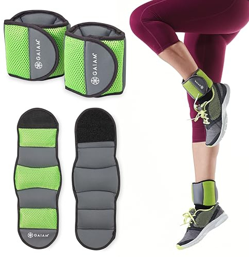 Gaiam Handgelenk-/Knöchelgewichte, 2,3 kg Set (je 1,1 kg), 5-Pound