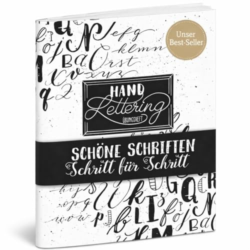 Handlettering Übungsheft: Schöne Schriften - Schritt für Schritt (monbijou)