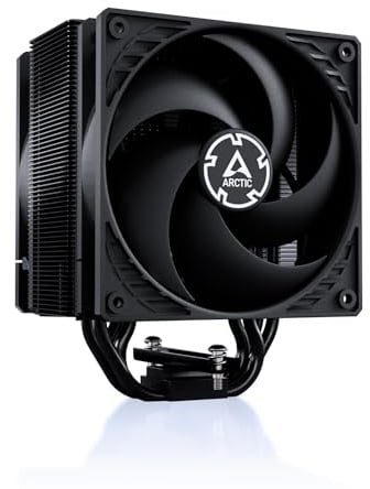 ARCTIC Freezer 36 (schwarz) - CPU Kühler mit Push-Pull für Intel & AMD, Single-Tower, Zwei druckoptimierte 120 mm P-Lüfter, Hydrodynamisches Gleitlager, 200–1800 rpm, inkl. MX-6 Wärmeleitpaste