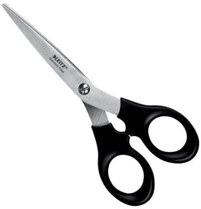 Leitz Edelstahlschere 165 mm, Edelstahlschere 165 mm in einer plastikfreien Verpackung, 54230095