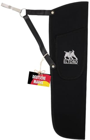 elToro Base² - Seitenköcher mit aufgesetzter Tasche, inkl Gürtelhaken, wasserabweisendes Cordura, 50 cm, RH, LH (Schwarz)