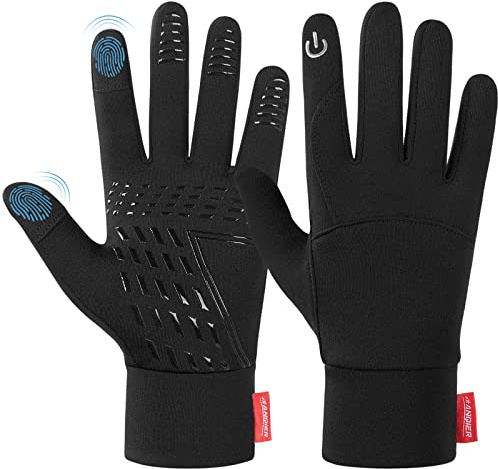 Lapulas Fahrradhandschuhe Touchscreen Handschuhe Warm Winterhandschuhe | Winddicht Rutschfest Laufhandschuhe Sporthandschuhe Für Joggen Laufen Radfahren usw
