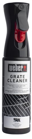 Weber Grillrostreiniger/Grillreinigungsspray zum Entfernen von Fett, Schmutz und Speiseresten von Grillrosten, Lebensmittelecht, 300 ml