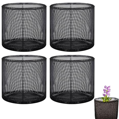 Hayaww Wasserpflanzsäcke Teichpflanzenkörbe Pflanzkorb Für Wasserpflanzen | Teichpflanzkorb Teichbepflanzung Wasserpflanzenkorb Netztaschen Für Garten Pflanzinsel für Wasserspiele Teichee Dekoration(A)