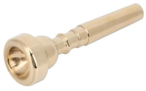 Trompetenmundstück, Metall B-Ton Trompetenmundstück Gold Messing Professional Horn Trompeteninstrument Zubehör Adjuster für Musiker, Lehrer, Musikkurse, Hobbyisten