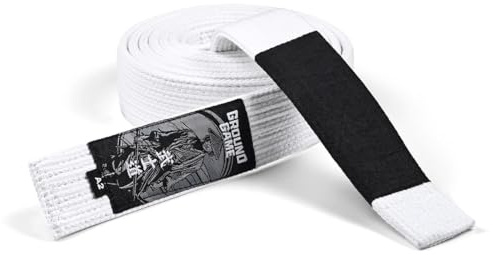 Ground Game BJJ Gürtel BJJ Belt | | Premium Weiß A3-300 cm | Brazilian Jiu-Jitsu-Gürtel für Erwachsene