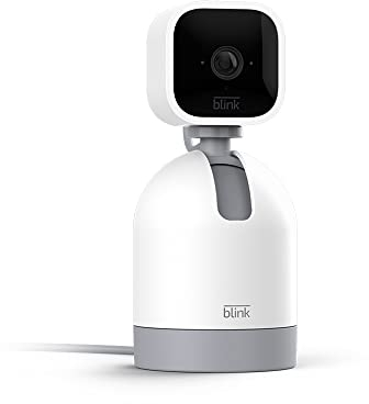 Blink Mini Pan-Tilt Camera | Bewegliche Plug-in-Überwachungskamera für den Innenbereich, Zwei-Wege-Audio, HD-Video, Bewegungserfassung, Funktioniert mit Alexa (weiß)
