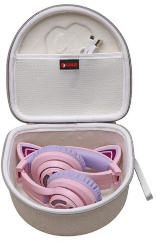 XANAD Tasche für Kinder Kopfhörer mit Katzenohr Weiß