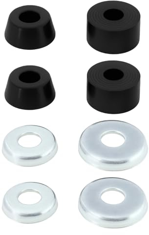 Create idea 1 Set 95A harte Skateboard-Buchsen Zylinderkissen kompatibel mit unabhängigen LKWs kompatibel mit Venture Skateboard schwarz