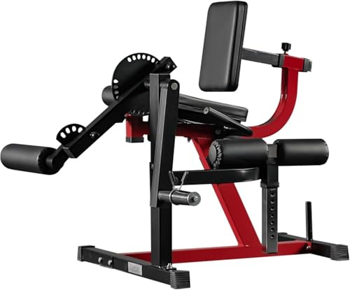 ZERELEK Beinstrecker I Beinbeuger und Heimtrainer für Bein, Beinstrecker, Beinbeuger und Heimtrainer für Bein- und Oberschenkel-Training, verstellbare Bein-Übungsbank mit Platte belastet