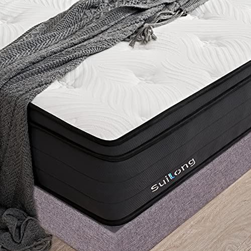 Suilong Luxus-Premium-Matratze 160x200x30cm Härte H3 H4, Produziert nach Deutschem Qualitätsstandard,1.000er Tonnentaschenfederkernmatratze Rücken und Taillenschmerzen Lindern - 7-Zonen