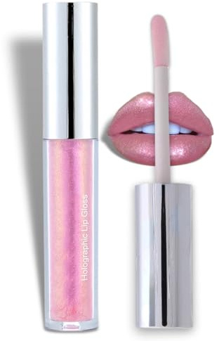 Lip Gloss, Pflegender Lipgloss Mit 3D Effekt, Pink, Glänzend, Strahlend Frisch Lip Stain, Feuchtigkeitsspendender Lippenstift für Mädchen Und Frauen (4#)