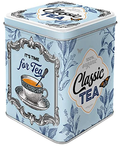 Nostalgic-Art Retro Teedose, 100 g, Classic Tea – Geschenk-Idee für Tee-Liebhaber, Aufbewahrung für losen Tee und Teebeutel, Vintage Design