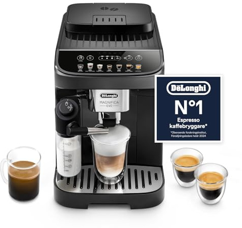 De'Longhi Magnifica Evo - Kaffeevollautomat 7 Getränke Schwarz | Kaffeemaschine mit LatteCrema Hot-Milchaufschäumer, Cappuccino, One-Touch-Getränke, Touch-Bedienfeld, ECAM292.81.B