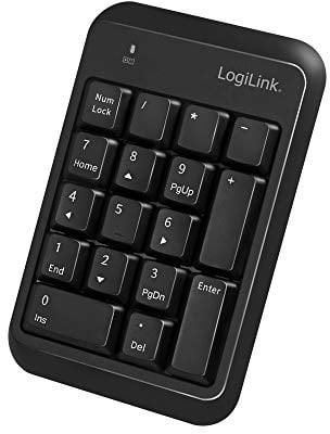 LogiLink ID0201 - Kabelloses (Bluetooth V5.1) Keypad, schwarz