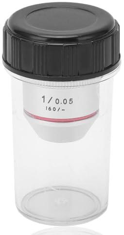 1x Mikroskopobjektiv, professionelles achromatisches Mikroskopobjektiv mit RMS-Gewinde 1x 195 Achromatisches Objektiv Achromatisches Mikroskopobjektiv Für Optische Instrumente Umrüstobjektiv