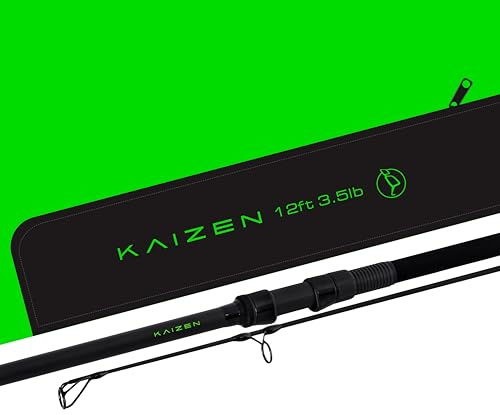 Korda Kaizen Green Karpfenrute – Zweiteilige Angelrute mit Schnellem Blank, Sea Guide TDG Ringen und DPS Rollenhalter für Präzise Würfe und Hohe Belastbarkeit