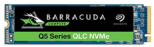 Seagate BarraCuda Q5, interne SSD 1 TB, M.2 NVMe-PCIe Gen3×4, 3D-QLC,PC, Notebook & Mac, inkl. 1 Jahr Rescue Service, Modellnr.: ZP1000CV3A001