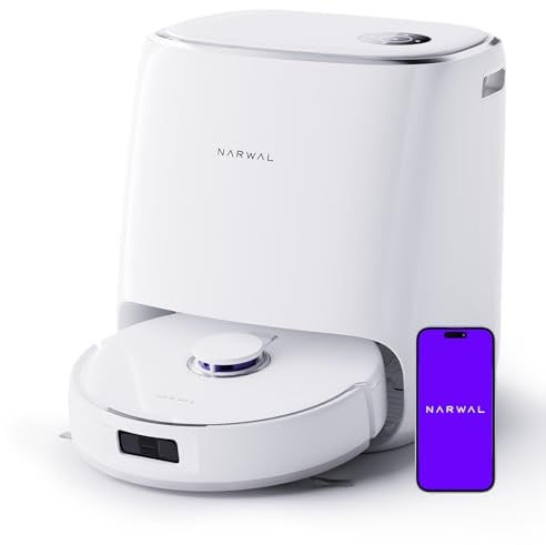 NARWAL Freo X Ultra Saugroboter mit Wischfunktion, Wischroboter Selbstreinigend mit 8.200 Pa Saugkraft, All-in-One-Station, Verwicklungsfrei, DirtSense, 3D-Strukturlicht, Staubaufbewahrung