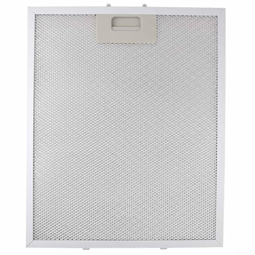 Dunstabzugshauben-Filter, Metall-Fettfilter für Dunstabzugshaube, Aluminium-Fettfilter Austauschfilter Metallfettfilter, 340 x 280 x 9 mm, silberfarben, 2 Stück