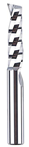SpeTool Alu Fräser 8mm Schaft Einschneider VHM Fräser 32mm Schnittlänge Hartmetall Schaftfräser CNC Fräser Holz Fräser Für Oberfräse für Metall Aluminium Acryl und Kunststoff