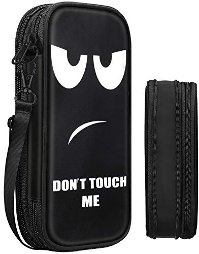 FINPAC Federmäppchen Federtasche - Erweiterbare Große Kapazität Mäppchen Schlamperbox Bleistiftbeutel Stifthalter Organizer Schulmäppchen für Schule Büro, (Don't Touch)