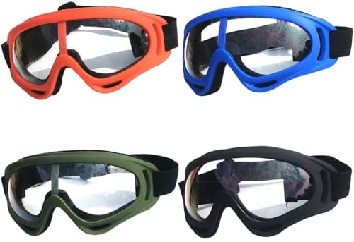 Puedno Schutzbrille Kinder Motorradbrille Winddicht Schutzb Augenschutzbrille Verstellbar Fahrradbrille für Labor Radfahren Skifahren Outdoor