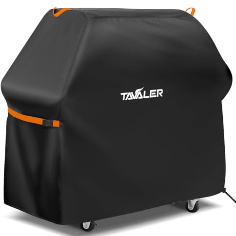 Tavaler Grillabdeckung Wetterfest-140x65x120 cm Grill Abdeckhaube 420D Oxford-Stoff Grillhaube Gasgrill Abdeckung Grill Schutzhülle für Weber, Enders, Char Broil Serie