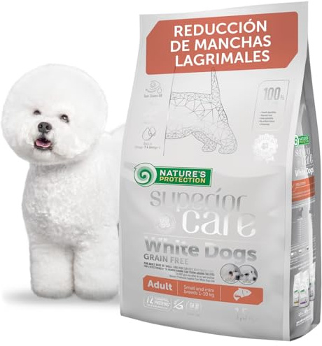 Nature's Protection Superior Care Hundefutter Trocken Getreidefrei für Kleine & Mini-Rassen - Hypoallergenes Hundefutter mit Lachs, Trockenfutter für Erwachsene Hunde, 1.5kg