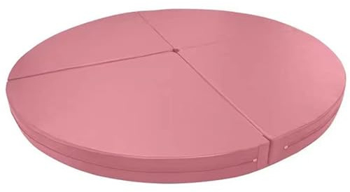 HYLMF Pole Dance Matte, Tragbare Sicherheits-Yoga-fußmatten, Faltbare Pole Dance Matte, Fitnessstudio, übung, Fitness, Sicherheitspolsterung Für Party, Pub, Zuhause, Club(Size:120X3CM,Color:Rosa)