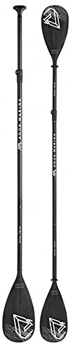 Aqua Marina 2-in-1 Paddel iSUP und Kajak DUAL-TECH Aluminium 3-teiliges SUP-Paddel 4-teiliges Kajak-Paddel Schwarz/Weiß, Länge: 175 – 236 cm (SUP-Paddel)