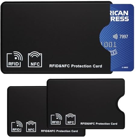 ZJCANGLIU EC Karten Schutzhülle 3 Stück,NFC Schutzhülle EC Karte | NFC Blocker Kartenhülle,Bankkarten Schutzhülle,für Kreditkarte,Personalausweis,EC Karte,Bank Karte