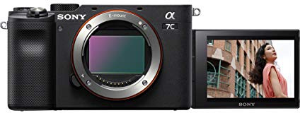 Sony Alpha 7C Spiegellose E-Mount Vollformat-Digitalkamera ILCE-7C (24,2 MP, 7,5cm (3 Zoll) Touch-Display, Echtzeit-AF) Body - schwarz