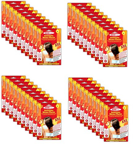 40x XXL Wärmepflaster Schmerzpflaster Wärmepads Rheumapflaster Rücken Schulter