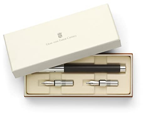 Graf von Faber-Castell - Kalligrafie Füllfederhalter Set Tamitio | Mit 3 Kalligrafiefedern (1,1/1,4/1,8 mm) und hochwertiger Geschenkverpackung