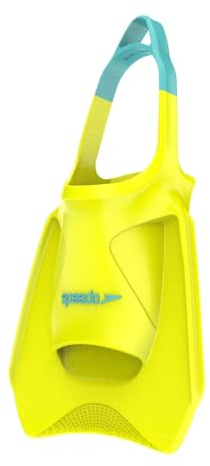 Speedo Unisex Biofuse Fitness-Flossen | Schwimmtraining | Schwimmflossen | Flossen Hyper Yellow/Cobalt/Emerald M