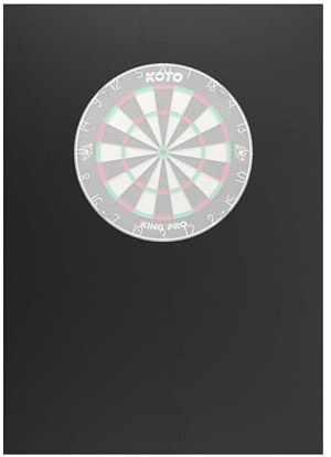 KOTO - 6pcs. Dart Surround Schwarz Square, langlebige Dart wandschutz, verhindert Schäden, Eva (13,5 cm)