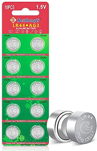 AG13 LR44 1.5V Knopfzelle Batterien Ohne Quecksilber 10 Stück(357/357A/L1154/A76/GPA76)【3 Jahre LagerGarantie】 (lr44-10)