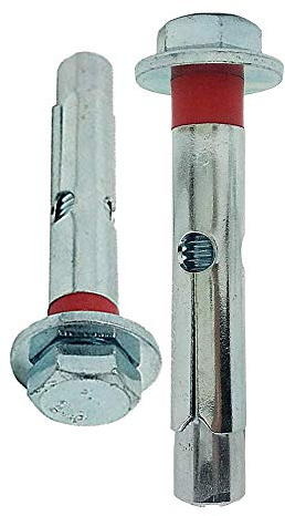 DOJA Industrial | Schwerlastanker Dehnschraube M6-8mm | PACK 20 | Ankerschraube für Beton Schwerlast | Ankerbolzen Betonanker Duebel | Bolzenanker für DIY Fassaden Schwerlastduebel Ziegel Anker