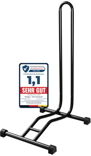 WELLGRO Fahrradständer - Stahl, sicherer Stand - Farbe schwarz