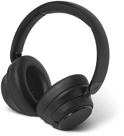 Amazon Basics kabellose Bluetooth 5.3-Over-Ear-Kopfhörer mit hybrider aktiver Geräuschunterdrückung, 35 Stunden Spielzeit bei aktivierter ANC, 45 Stunden bei deaktivierter ANC, 3 Musikmodi, Schwarz