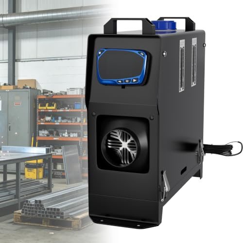 Froadp 8KW Dieselheizung 12V mit LCD, Fernbedienung und 5L Tank, Typ A | Aluminiumgehäuse, Verstellbarer Luftauslass, Integrierter Schalldämpfer, Überhitzungsschutz, für Camping, Werkstatt und Lager