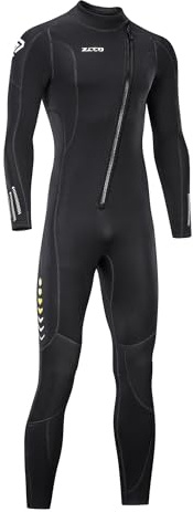 Ultra-Stretch-Neoprenanzug, 3 mm, Frontreißverschluss, Ganzkörper-Tauchanzug, Einteilig, für Männer und Frauen, Schnorcheln, Tauchen, Schwimmen, Surfen (Herren, L)