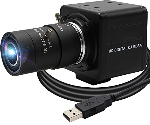 Svpro 4K Webcam mit Zoomobjektiv,Ultra HD Videokamera mit CMOS Sensor 10X Optischer Zoom Kamera für Computer, 8MP USB Webcam 30fps für Laptop Desktop,UVC Camcorder für Windows,Linux,Android,Mac OS