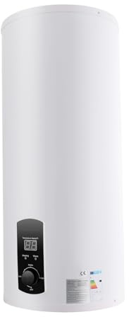 BAOCHADA Warmwasserspeicher Boiler 50L/80L/100L/120L, Energiesparend 2000W Vertikaler Wandmontierter warmwasserboiler mit LED-Temperaturanzeigee für Badezimmer, Friseursalons Smart Boiler (100L)