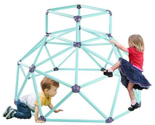 Yosamy Klettergerüst Outdoor, Großes Kletterturm Kinder, Sensorisches Training Kletterturm, Lagergewicht 70 kg (Blau)