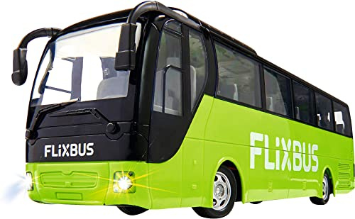Carson 500907342 FlixBus 2.4GHz - 100% fahrfertig, Spielzeugbus, Spielzeugauto, ferngesteuertes Auto, für Kinder ab 8 Jahren, Fahrzeit ca. 60 min, Bunt