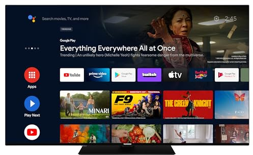 TELEFUNKEN Android TV 65 Zoll Fernseher (4K UHD Smart TV, HDR Dolby Vision, Triple-Tuner, Dolby Atmos) D65U750X2CW