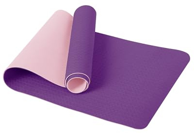 Good Nite Gymnastikmatte Yogamatte Fitnessmatte Rutschfest Trainingsmatte Sport Turn Matten Pilates Matte Bodenturnmatte Mit Tragegurt 183 x 61 x 0.6 cm (Lila/Rosa)