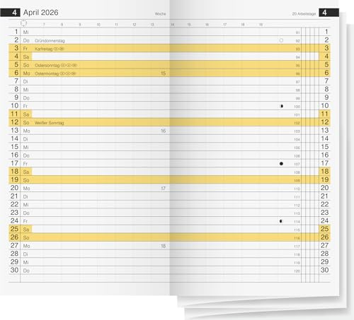 rido/idé Kalender Monats-Ersatzkalendarium Mod. Miniplaner d 15 2026 | 87×153 mm
